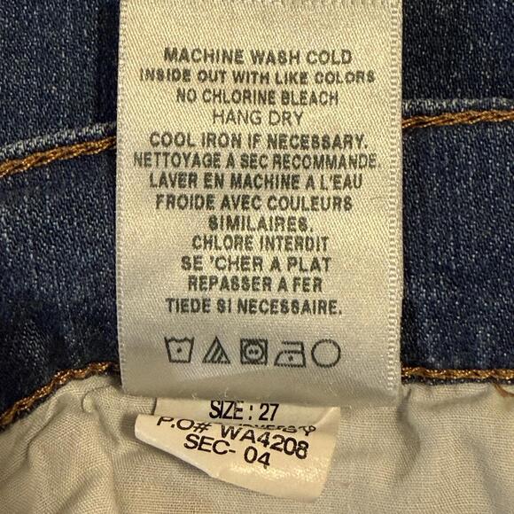 Joe's Jeans The Libby Crop Mid Rise Straight Leg Jeans Blue Wash Size 27 - Picture 14 of 15